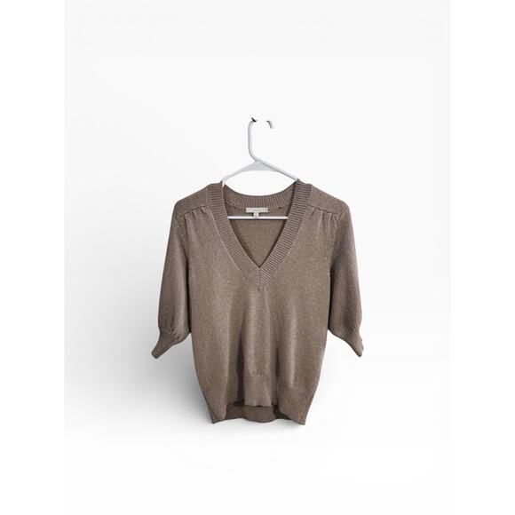 Copied - Joie Womens M iridescent sparkly sweater stretch feminine Light Spring - Picture 8 of 16